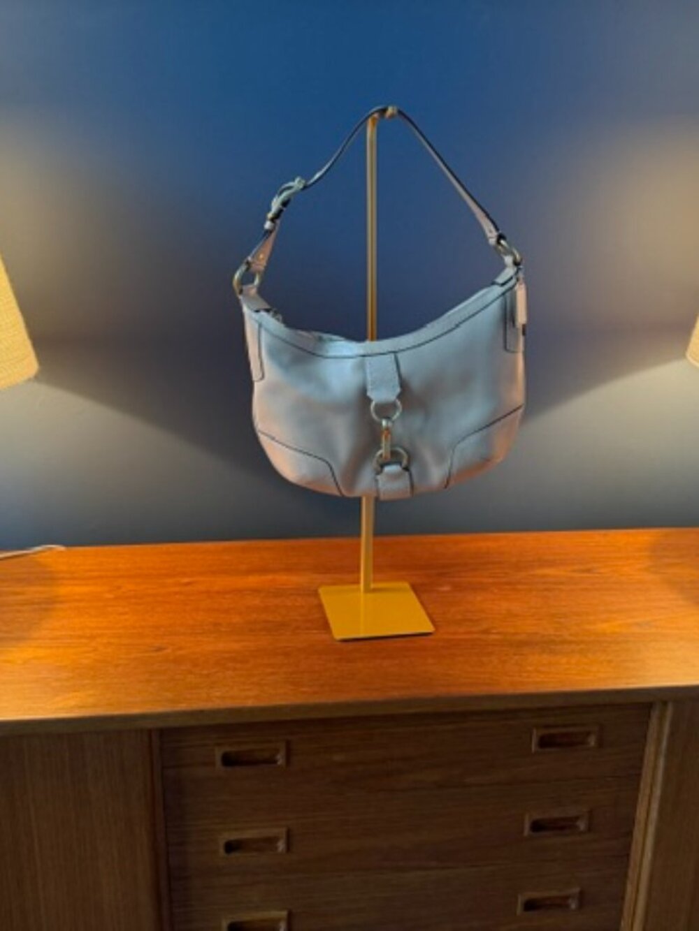 Coach Hamptons Legacy Leather Tan Shoulder Bag